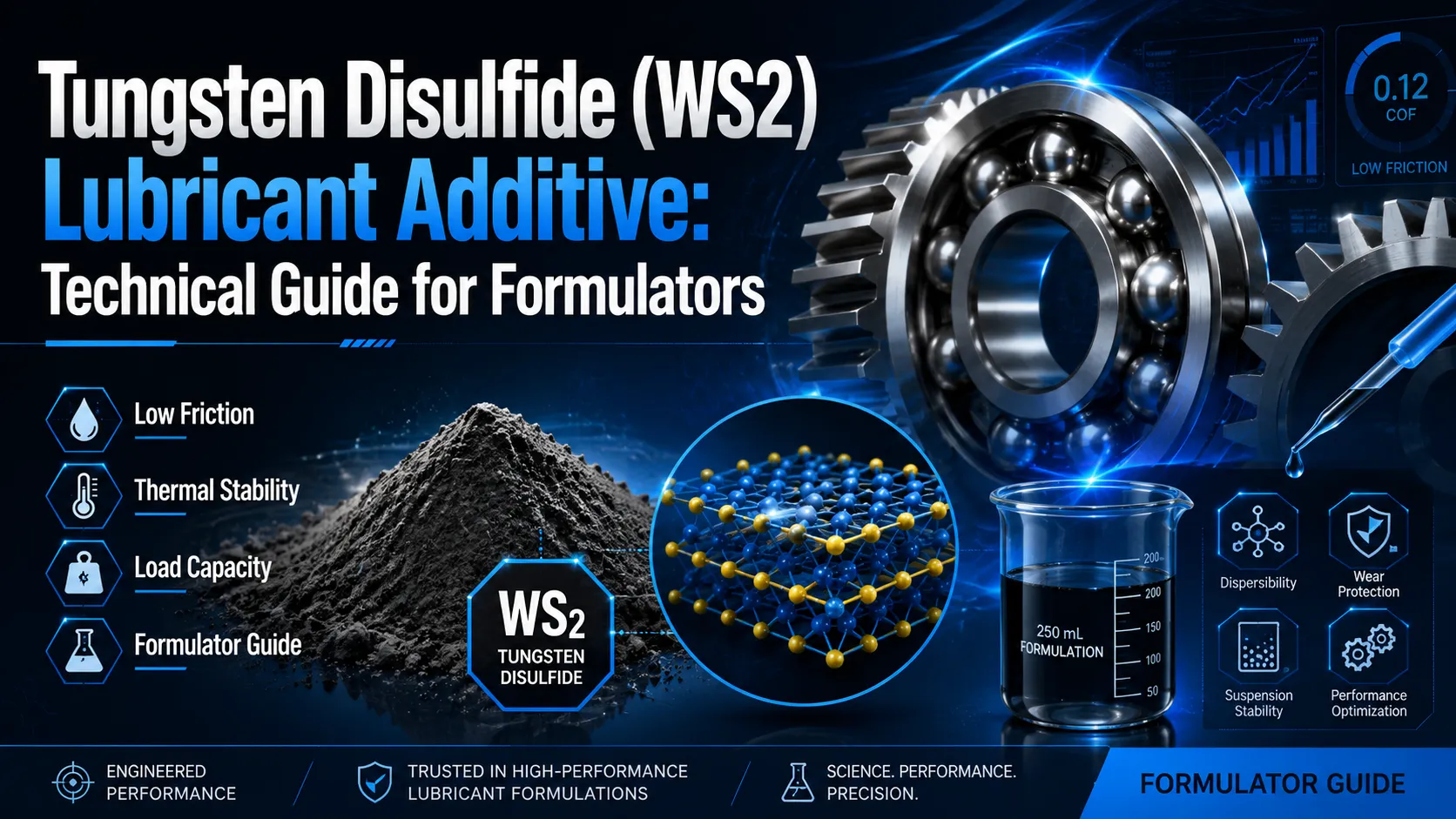 Tungsten Disulfide (WS2) Lubricant Additive: Technical Guide for Formulators
