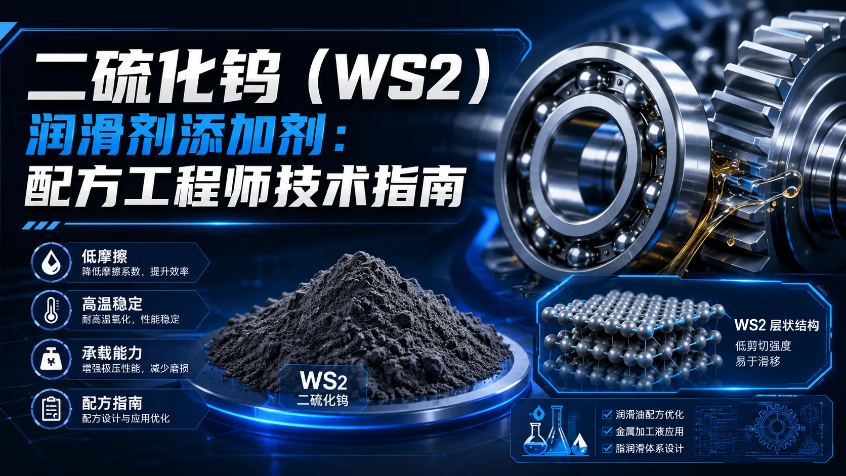 二硫化钒（WS2）润滑剂添加剂：配方工程师技术指南