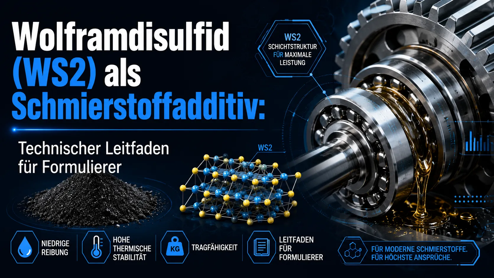 Wolframdisulfid (WS2) als Schmierstoffadditiv: Technischer Leitfaden für Formulierer