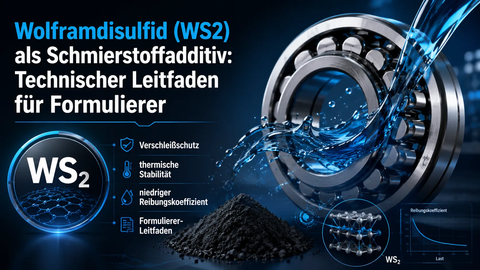 Wolframdisulfid (WS2) als Schmierstoffadditiv: Technischer Leitfaden für Formulierer
