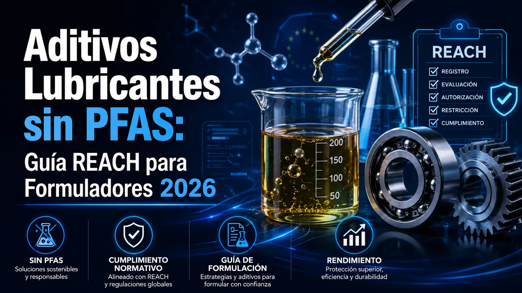 Aditivos Lubricantes sin PFAS: Guía REACH para Formuladores 2026