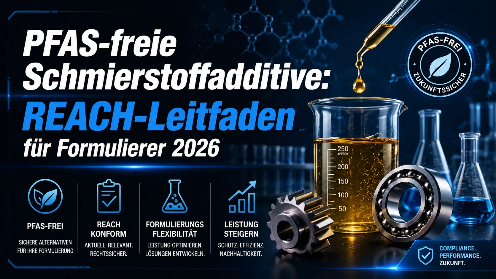 PFAS-freie Schmierstoffadditive: REACH-Leitfaden für Formulierer 2026