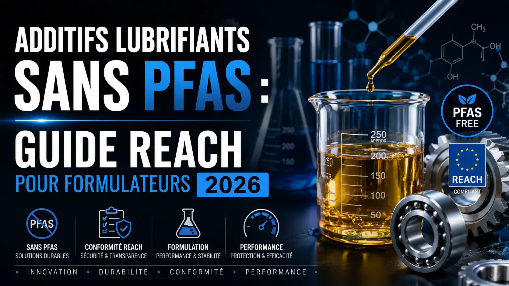 Additifs Lubrifiants sans PFAS : Guide REACH pour Formulateurs 2026