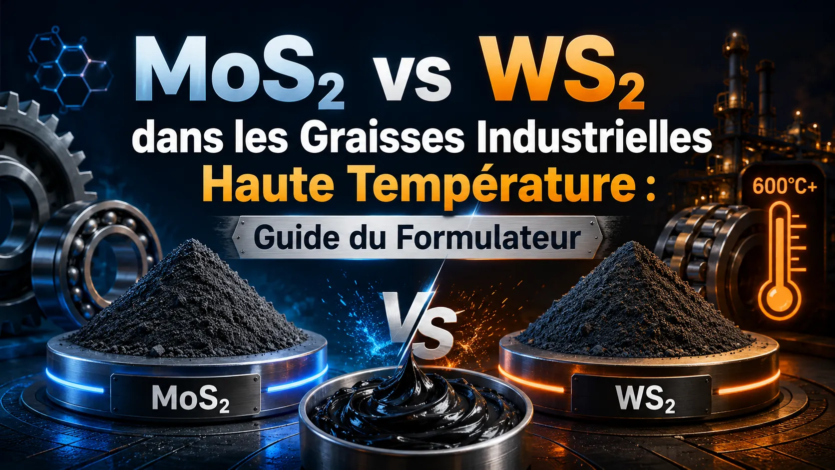 MoS₂ vs WS₂ dans les Graisses Industrielles Haute Température : Guide du Formulateur