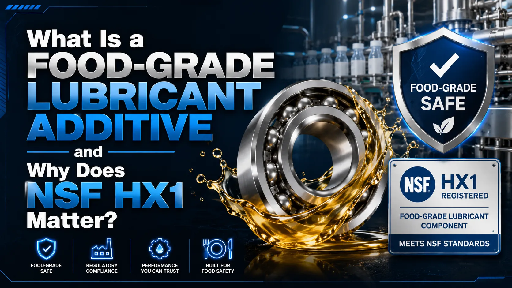 What Is a Food-Grade Lubricant Additive and Why Does NSF HX1 Matter?
