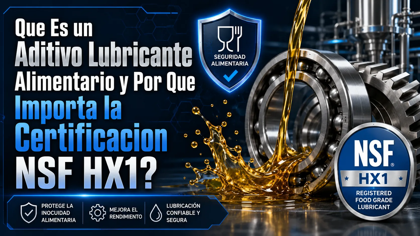 Que Es un Aditivo Lubricante Alimentario y Por Que Importa la Certificacion NSF HX1?