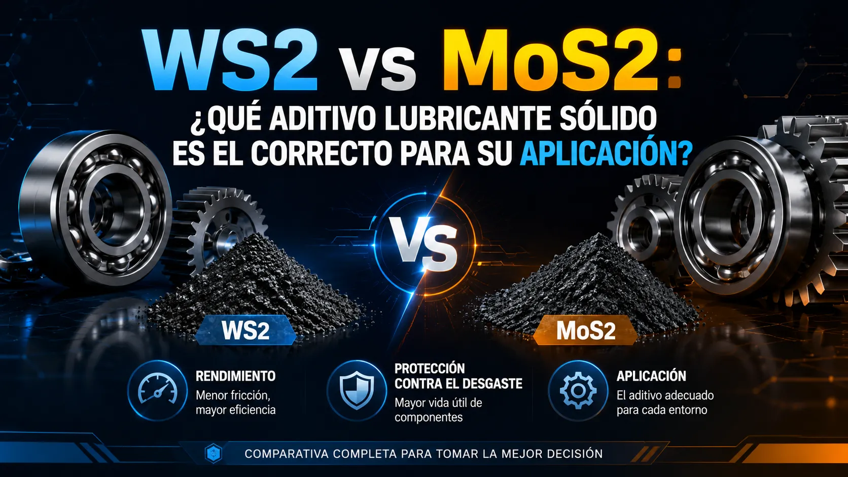 WS2 vs MoS2: Que Aditivo Lubricante Solido Es el Correcto para Su Aplicacion