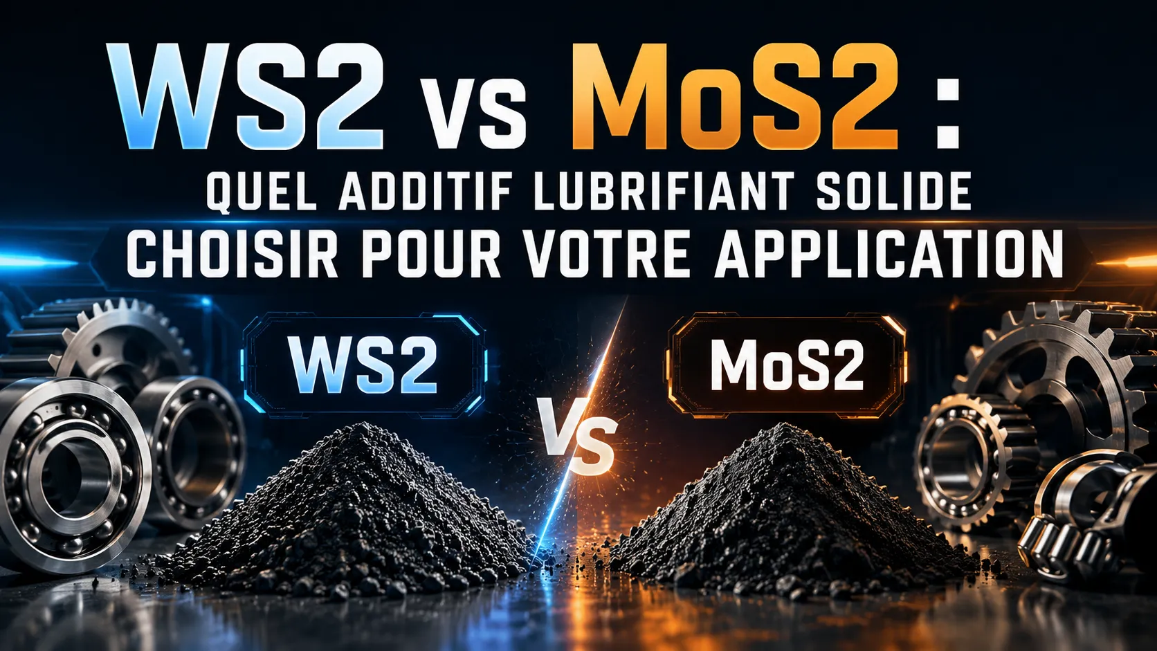 WS2 vs MoS2 : Quel Additif Lubrifiant Solide Choisir pour Votre Application