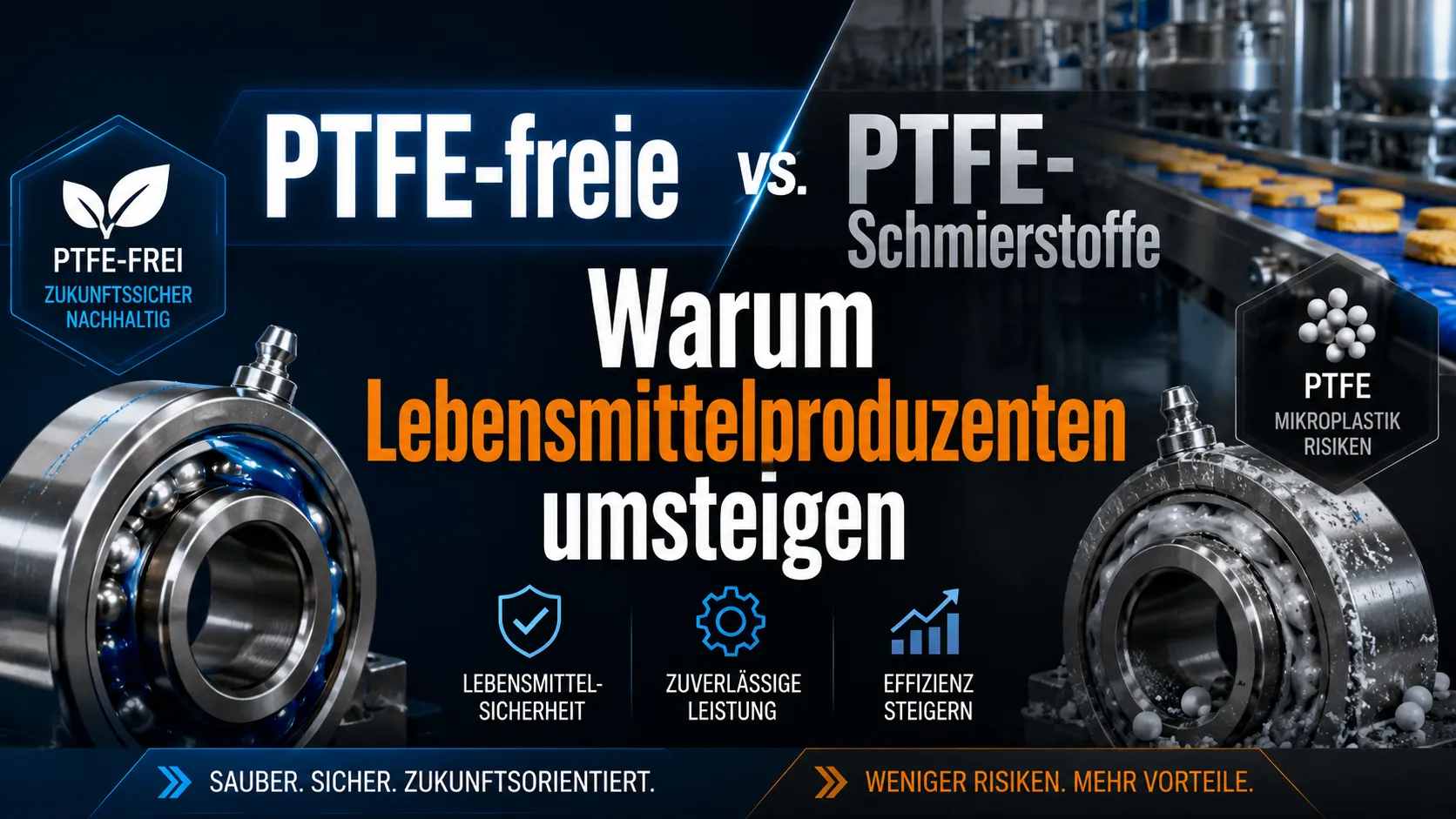 PTFE-freie vs. PTFE-Schmierstoffe: Warum Lebensmittelproduzenten umsteigen