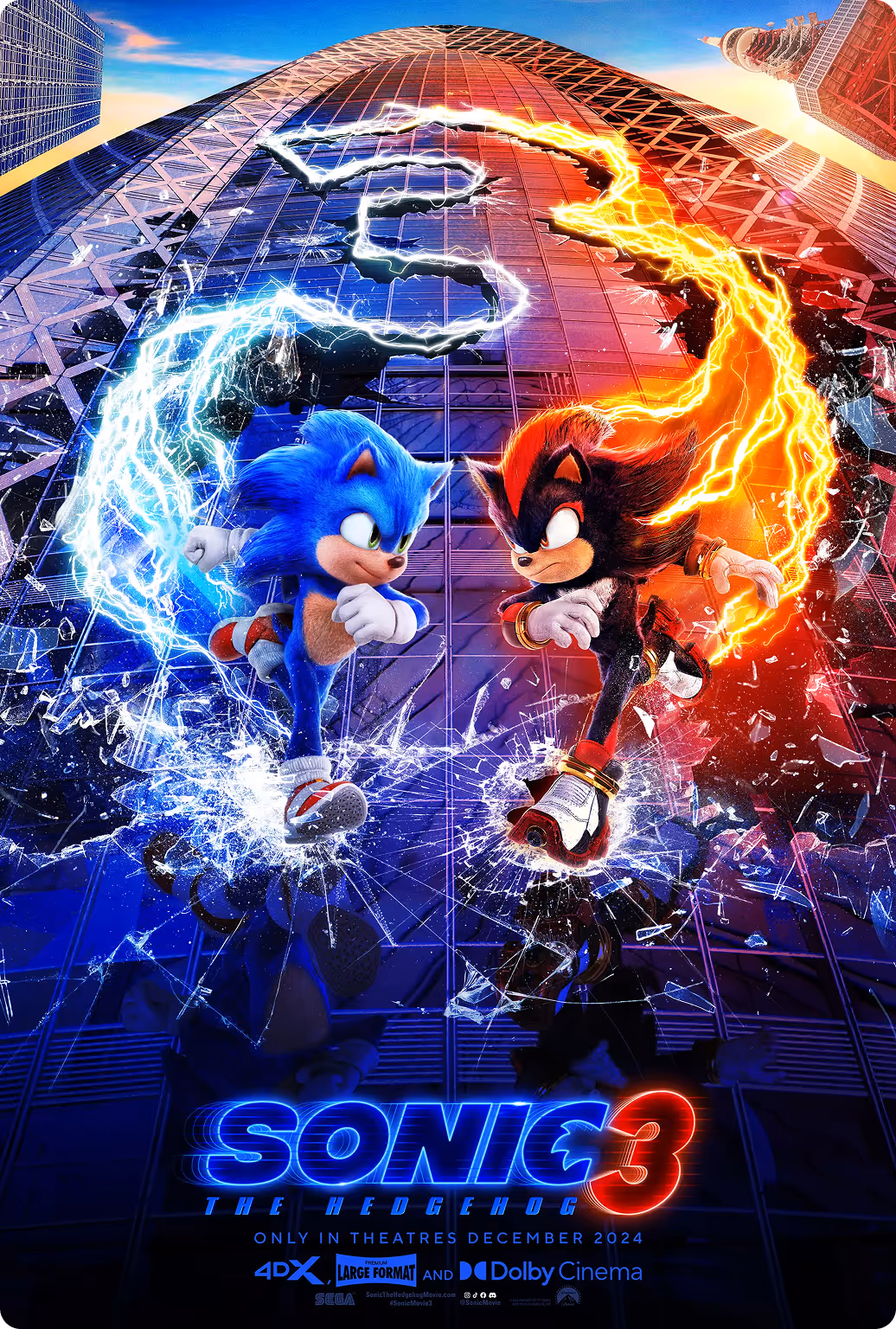 Sonic the hedgehog 3 poster