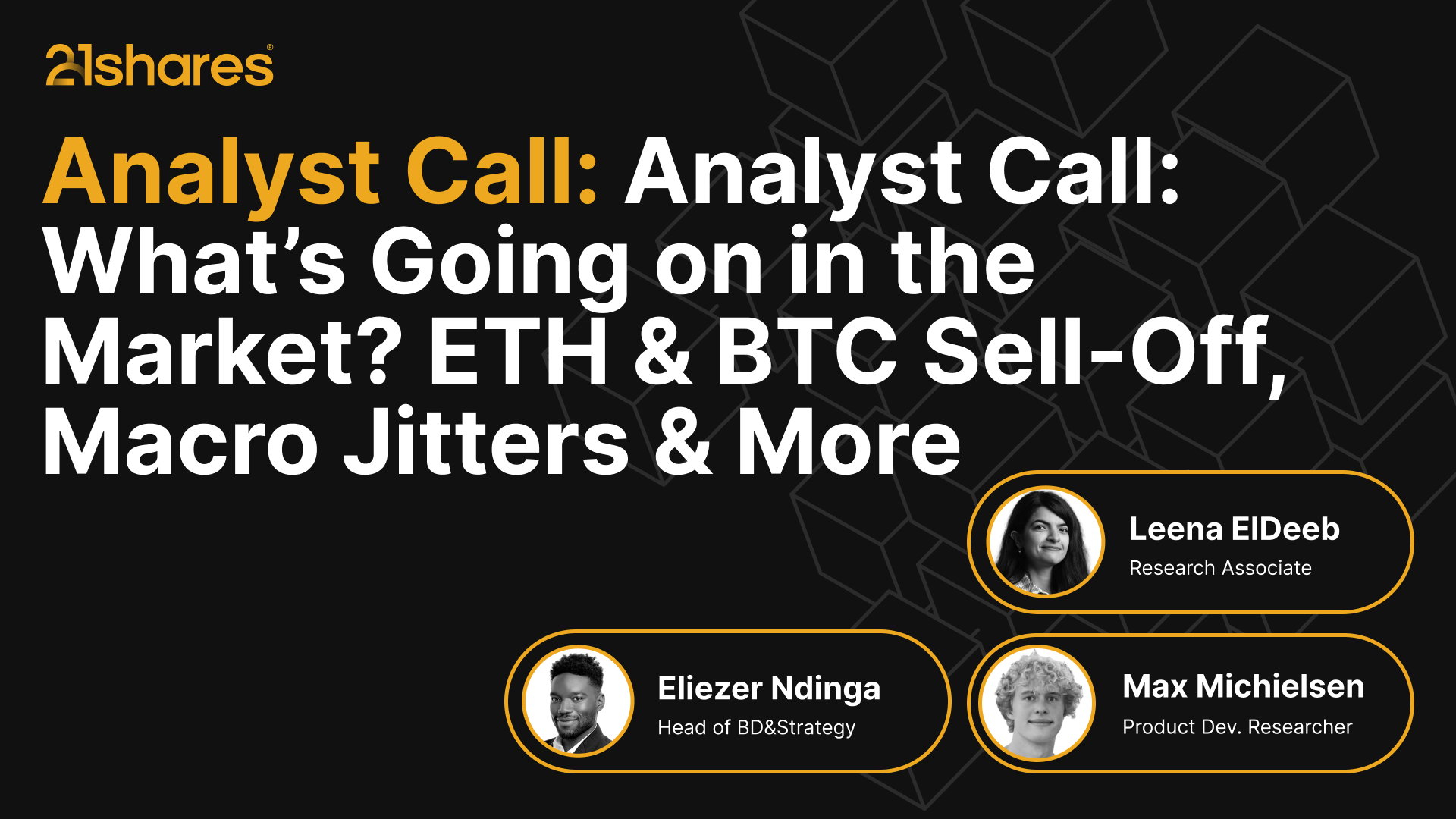 What’s Going on in the Market? ETH & BTC Sell-Off, Macro Jitters & More