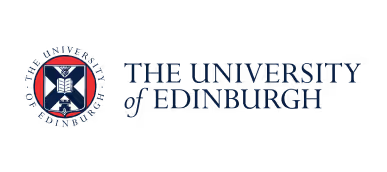 The University of Edinburgh logo with a circular emblem and the university name in blue text.
