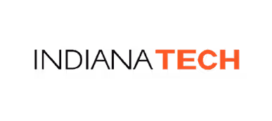 Indiana Tech logo with the word 'INDIANA' in black and 'TECH' in red capital letters on a black background.