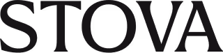 Text logo displaying the word 'STOVA' in bold, black capital letters.