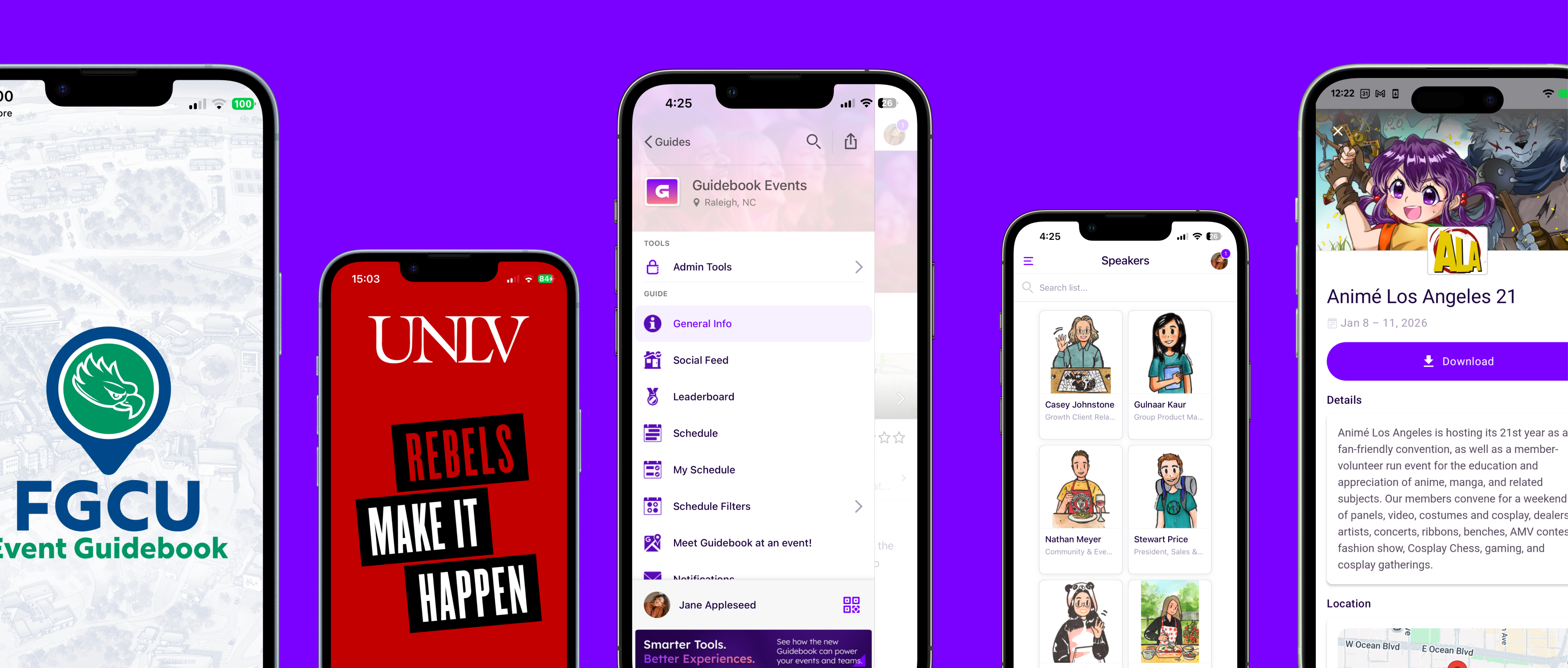 Example Guidebook apps