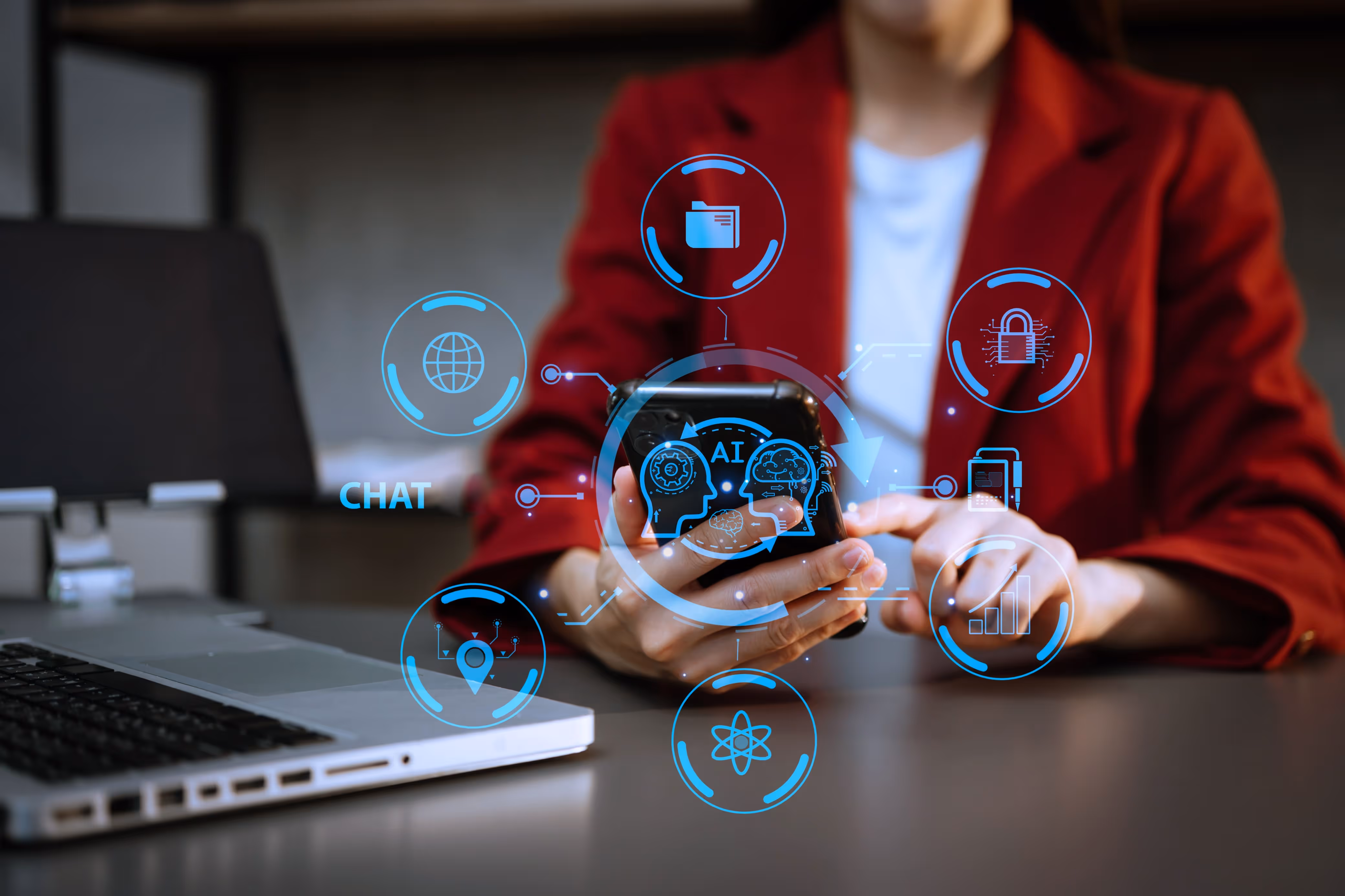 woman-using-chatbot-computer-tablet-