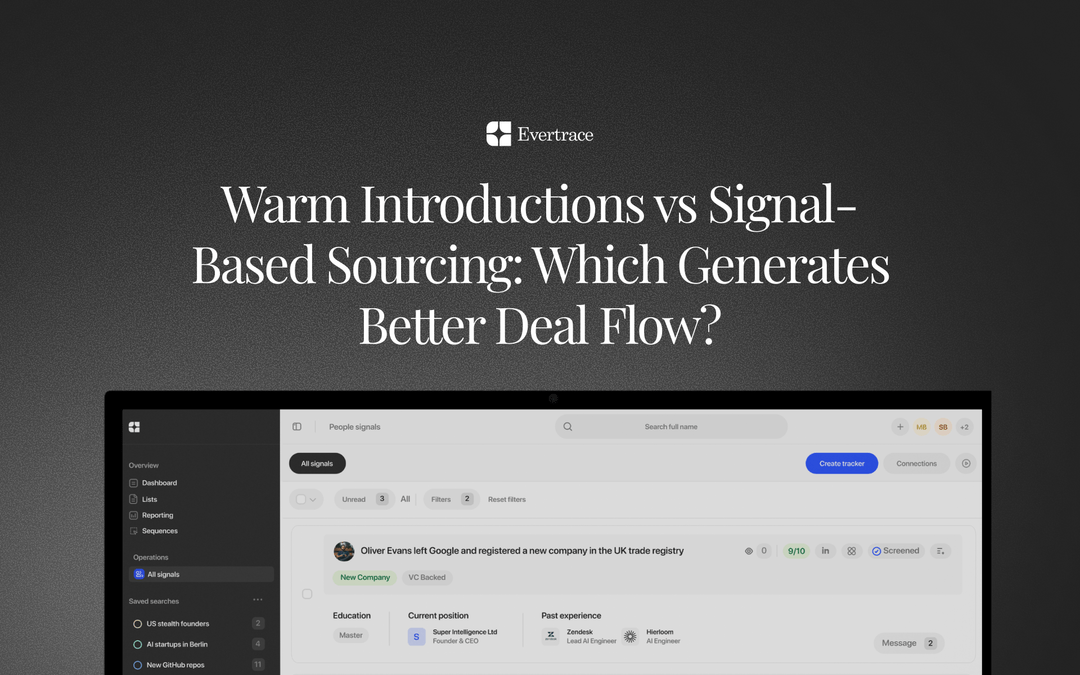 Warm Introductions vs Signal-Based Sourcing: Which Generates Better ...