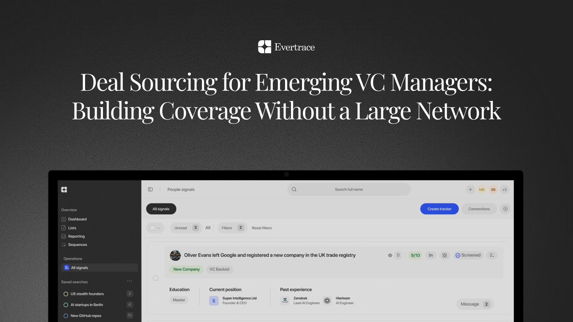 Deal Sourcing for Emerging VC Managers: Building Coverage Without a Large Network