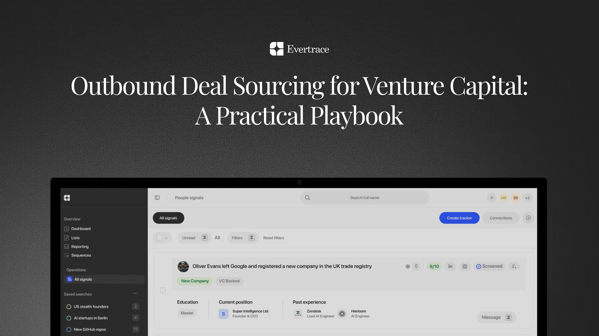 Outbound Deal Sourcing for Venture Capital: A Practical Playbook