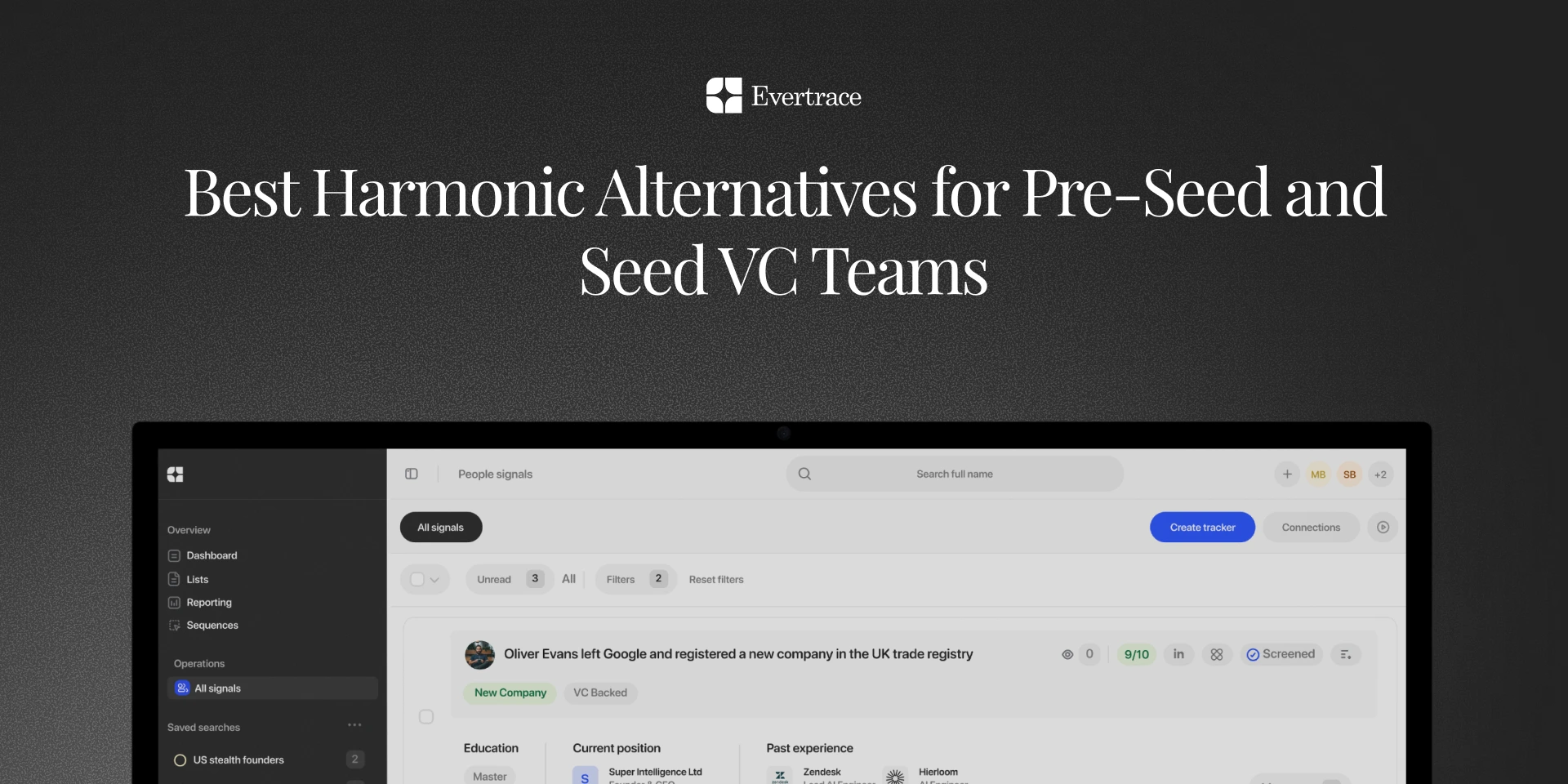 Best Harmonic Alternatives for Pre-Seed and Seed VC Teams