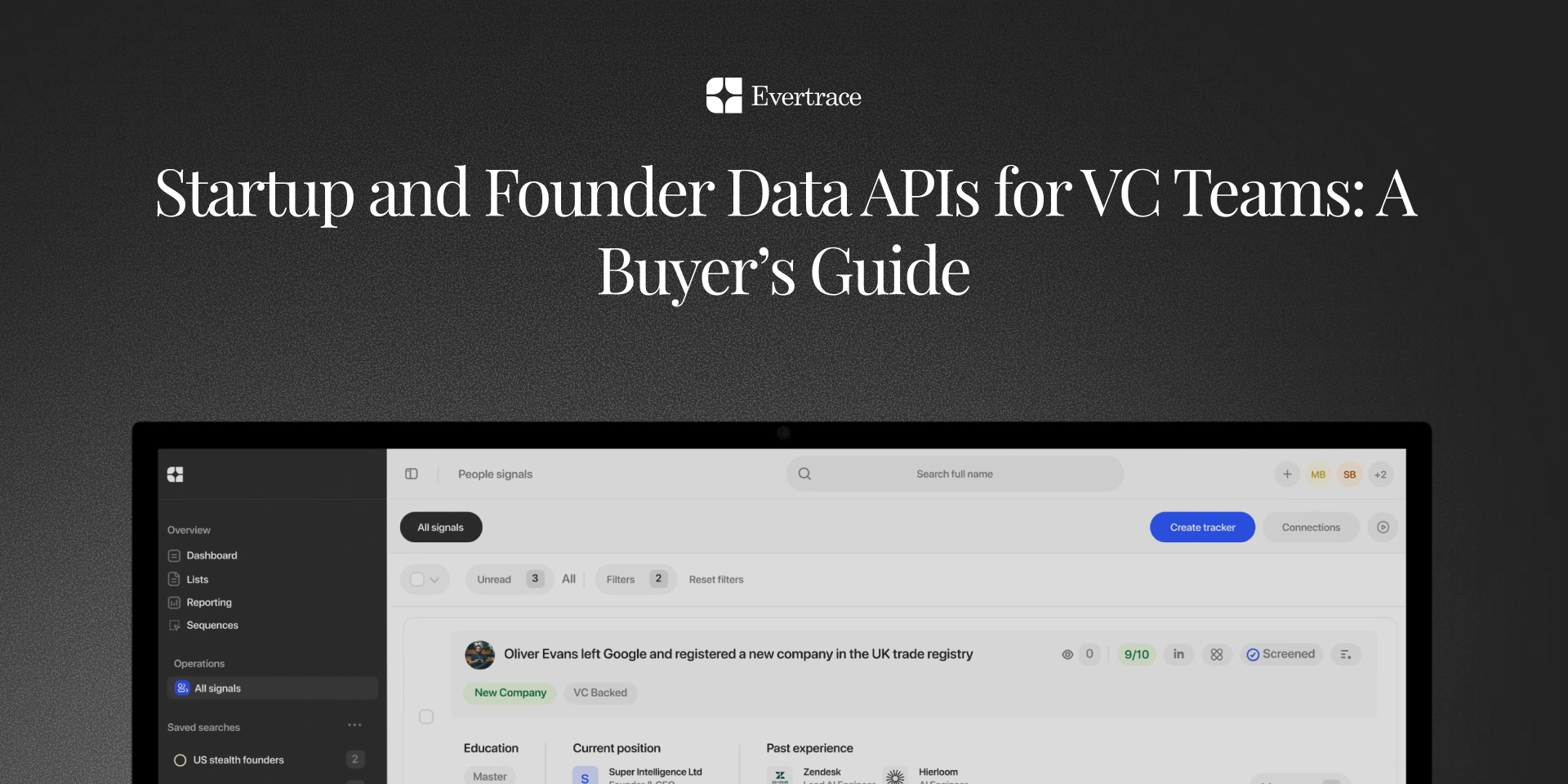 Startup and Founder Data APIs for VC Teams: A Buyer’s Guide
