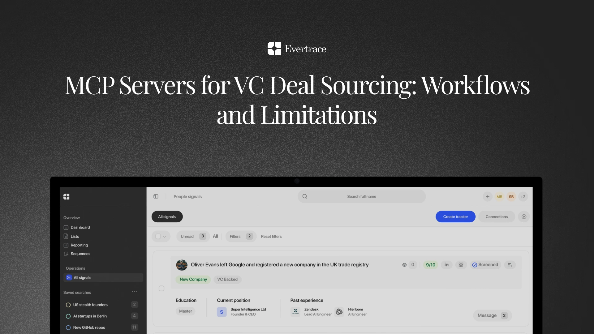 MCP Servers for VC Deal Sourcing: Workflows and Limitations