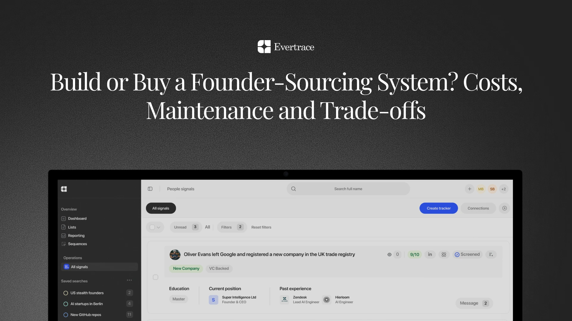 Build or Buy a Founder-Sourcing System? Costs, Maintenance and Trade-offs