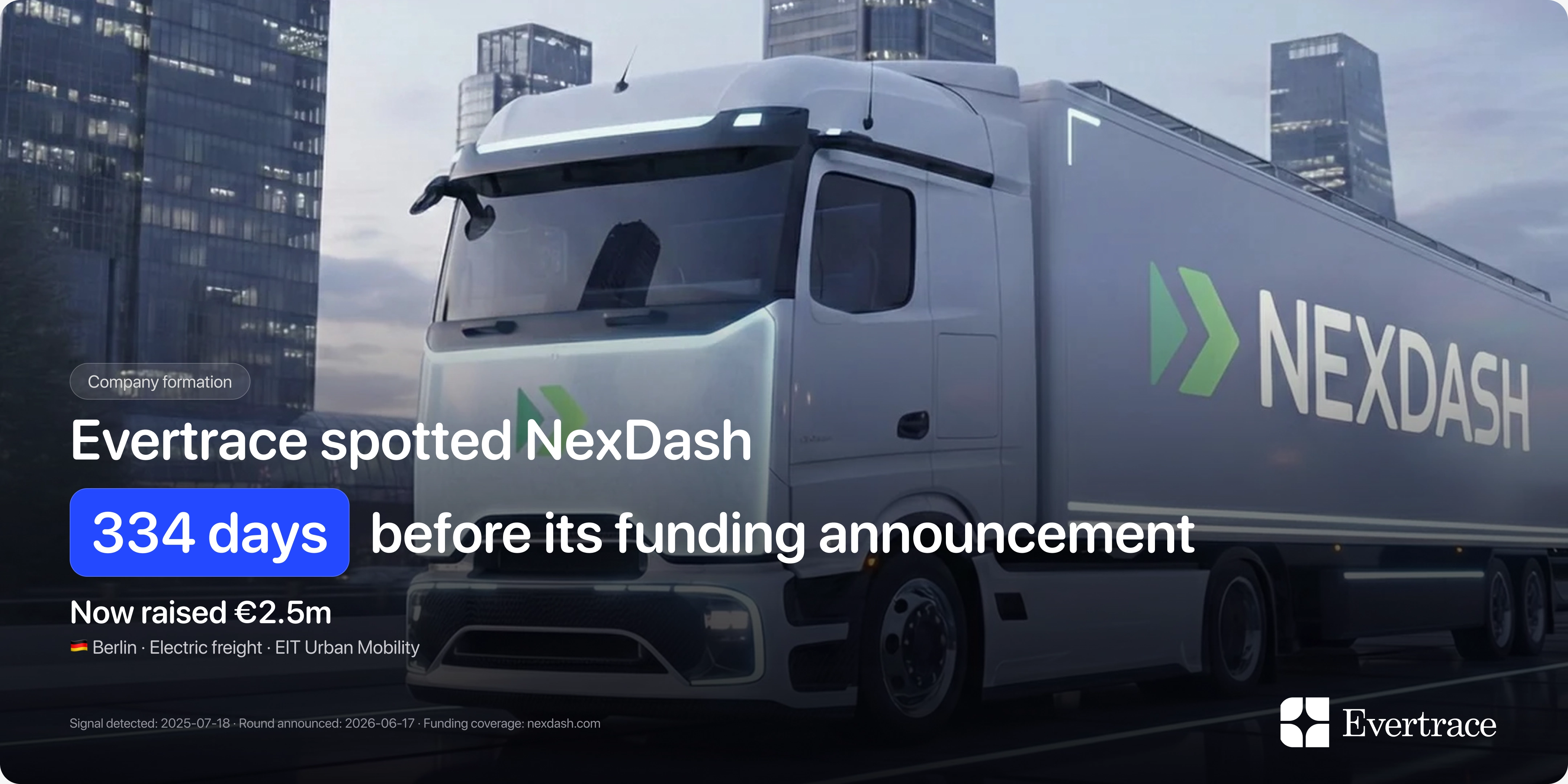 NexDash raises €2.5m: Evertrace spotted Michael Cassau 334 days earlier