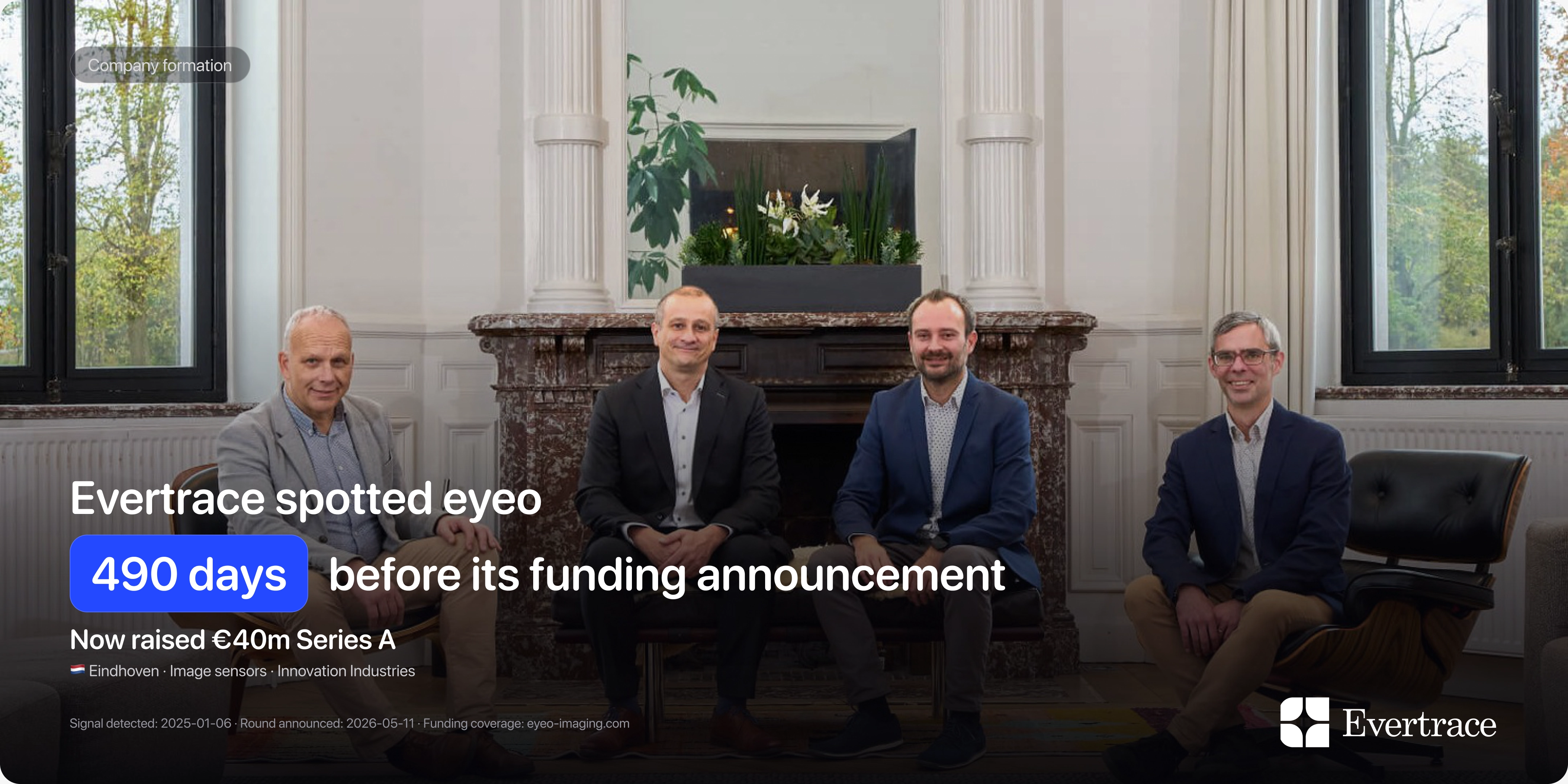 eyeo raises €40m: Evertrace spotted Alden Carracillo 490 days earlier