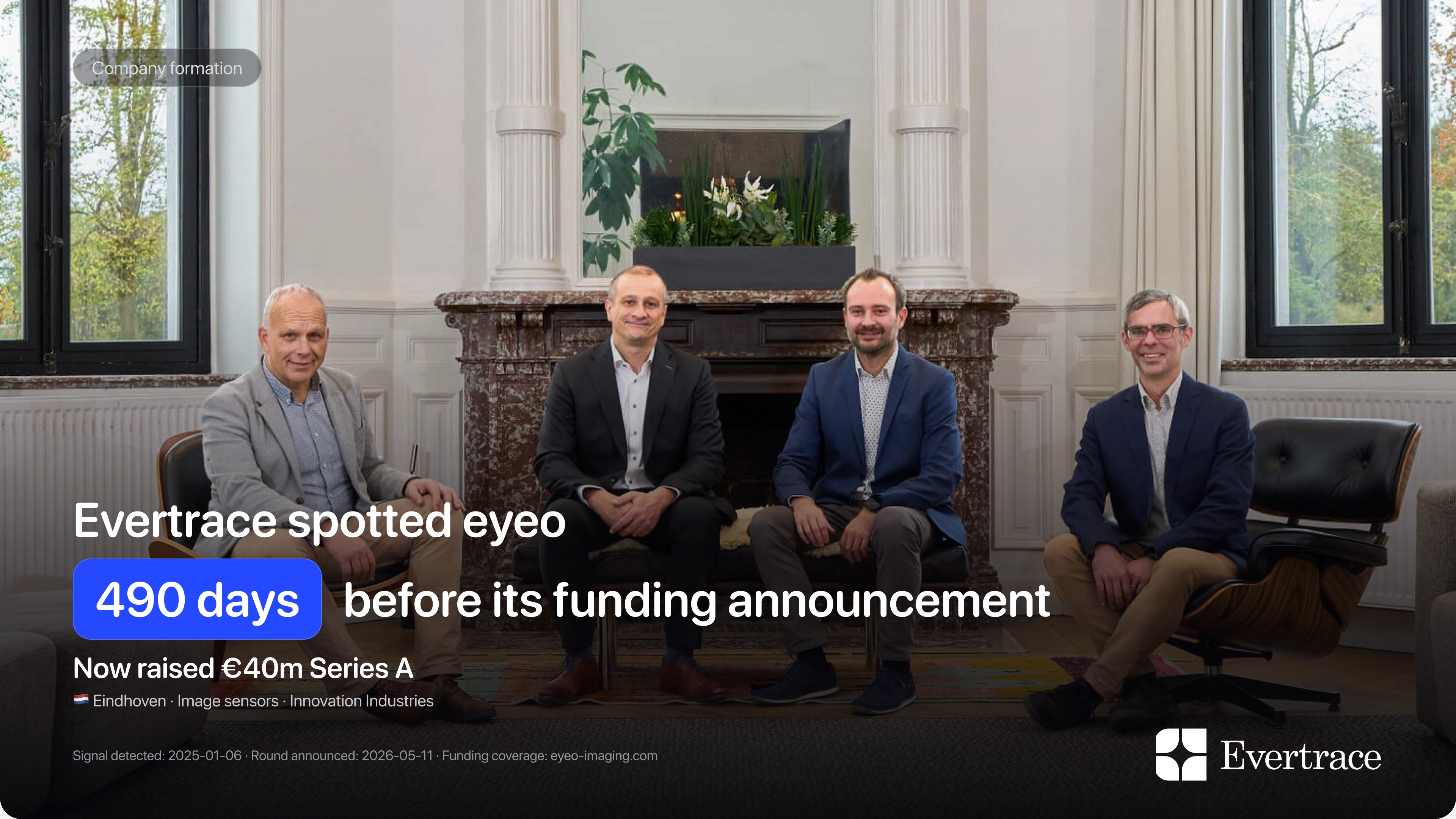 eyeo raises €40m: Evertrace spotted Alden Carracillo 490 days earlier
