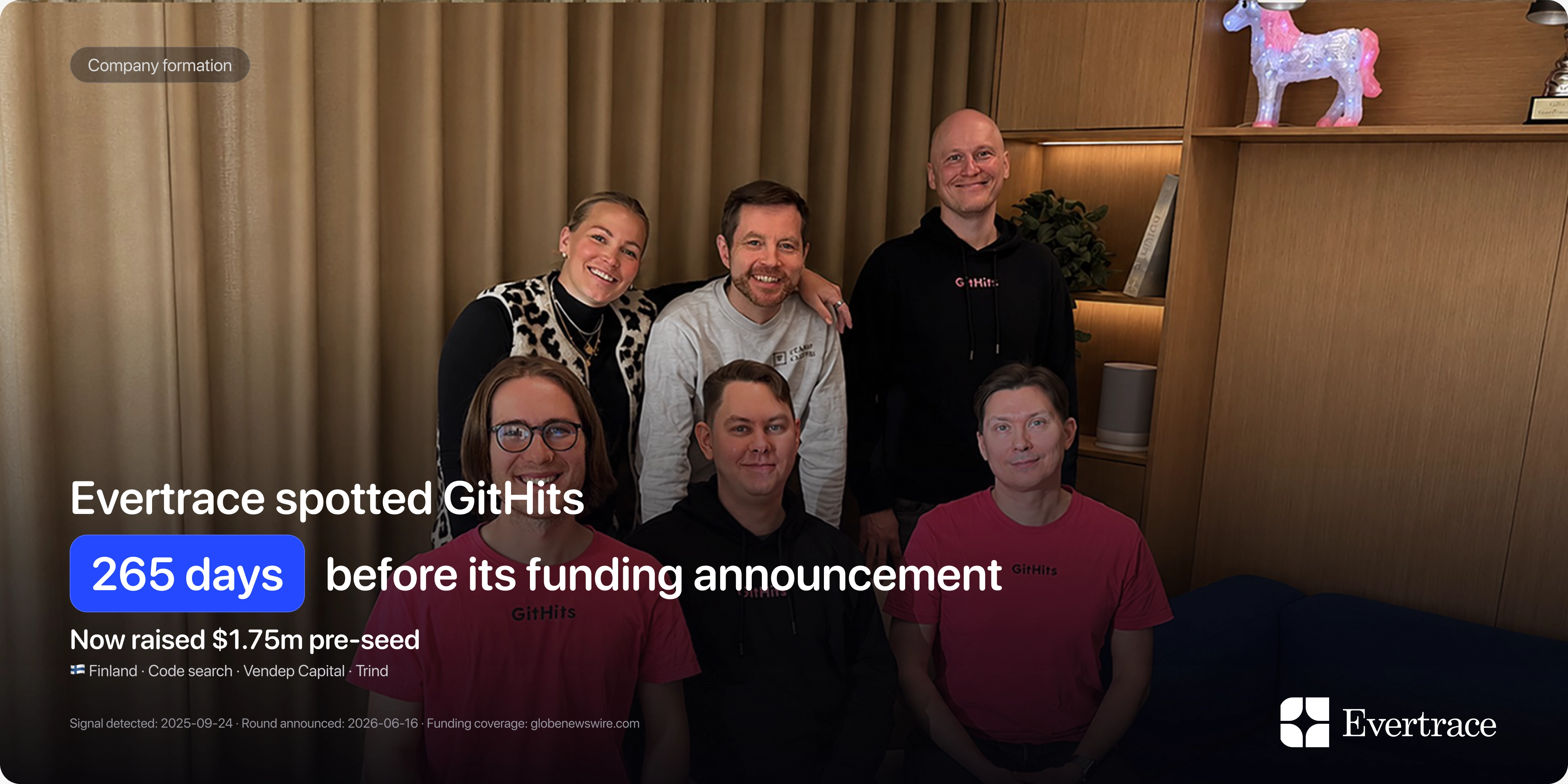 GitHits raises $1.75m: Evertrace spotted Jaakko Timonen 265 days earlier