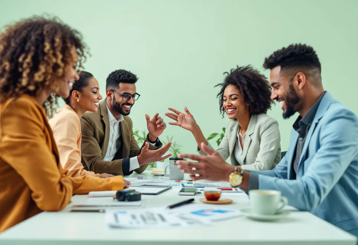 image of a teambuilding activity (for a consulting firm)