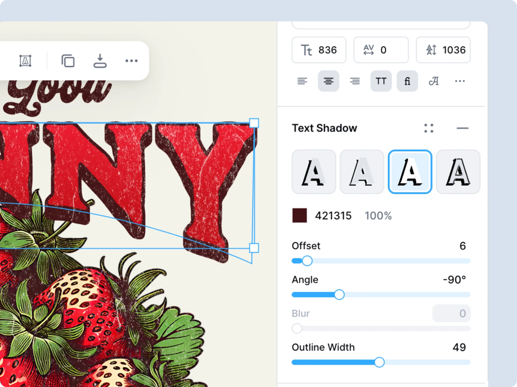 Typography tools and effects image