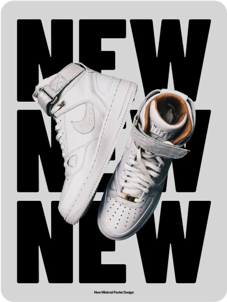 Minimal Sneaker Poster Poster Design Template