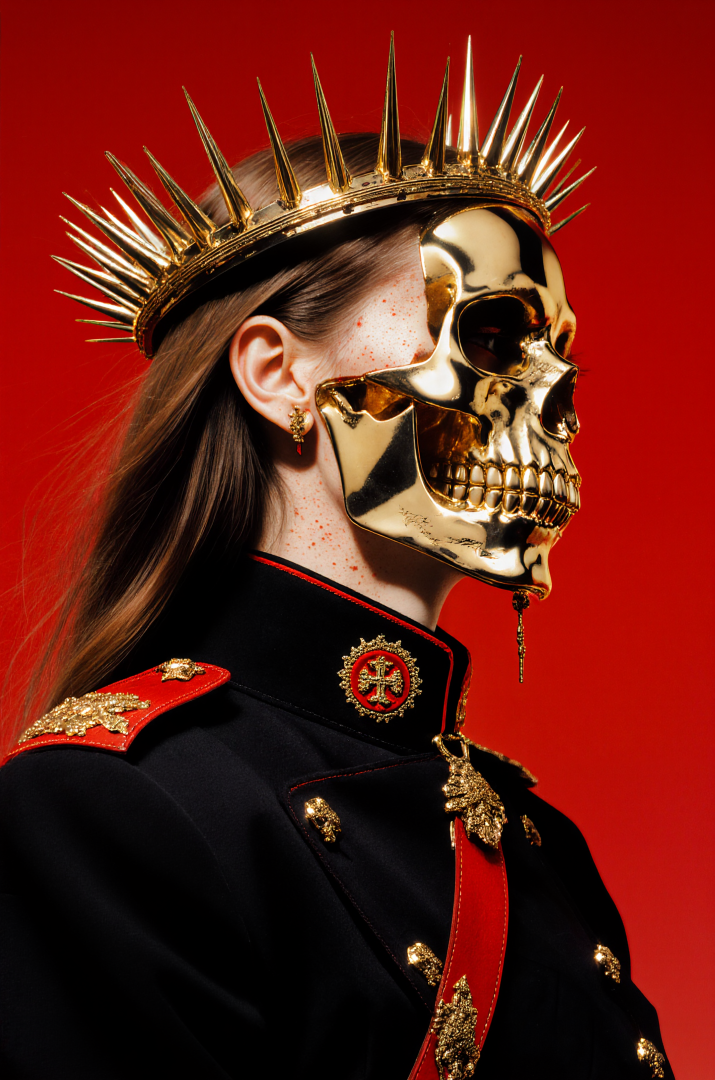 SILICA - MISC woman with golden skull