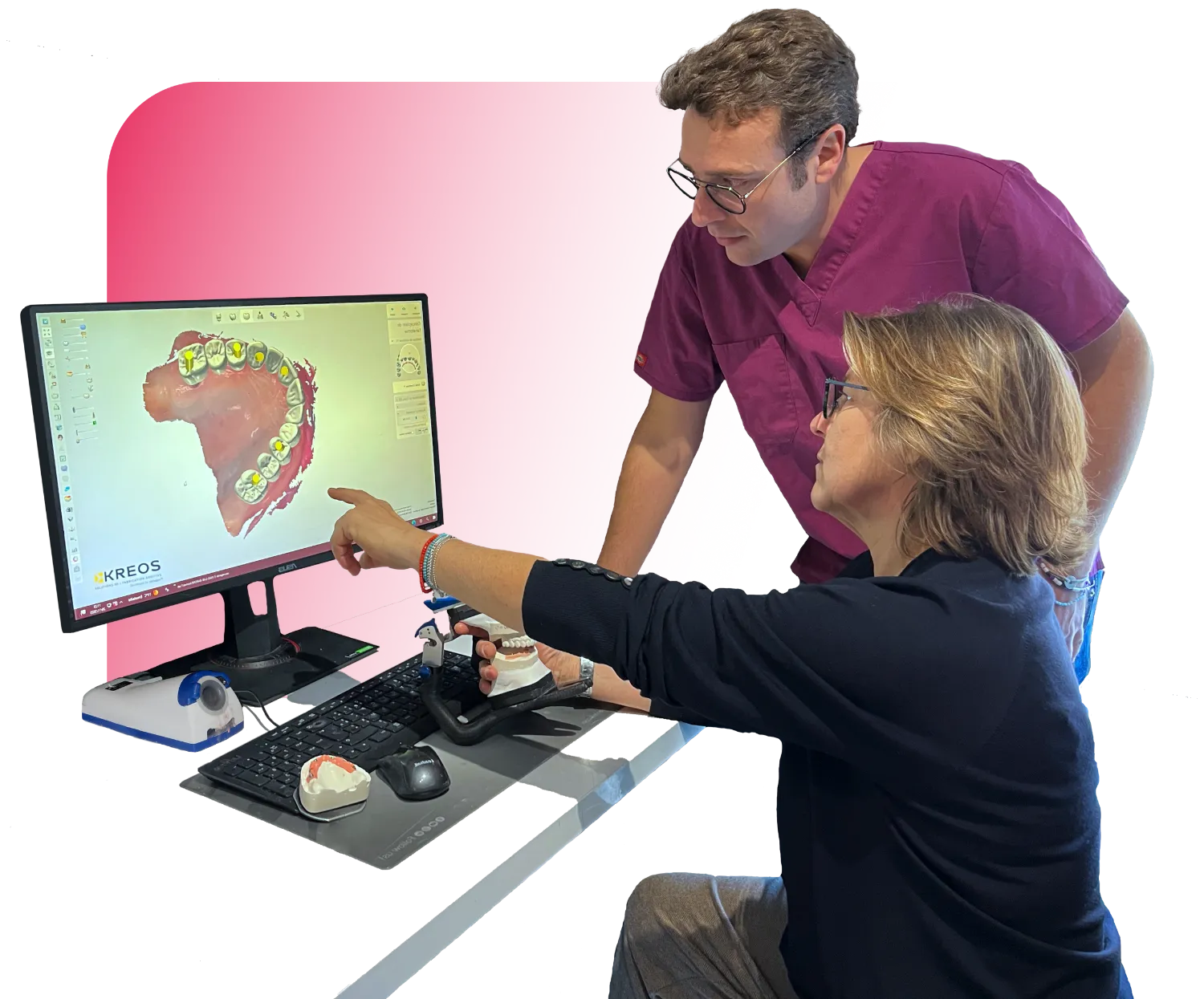 Équipe du laboratoire Labo 57 à Cannes spécialisée en prothèse dentaire numérique et technologies de pointe