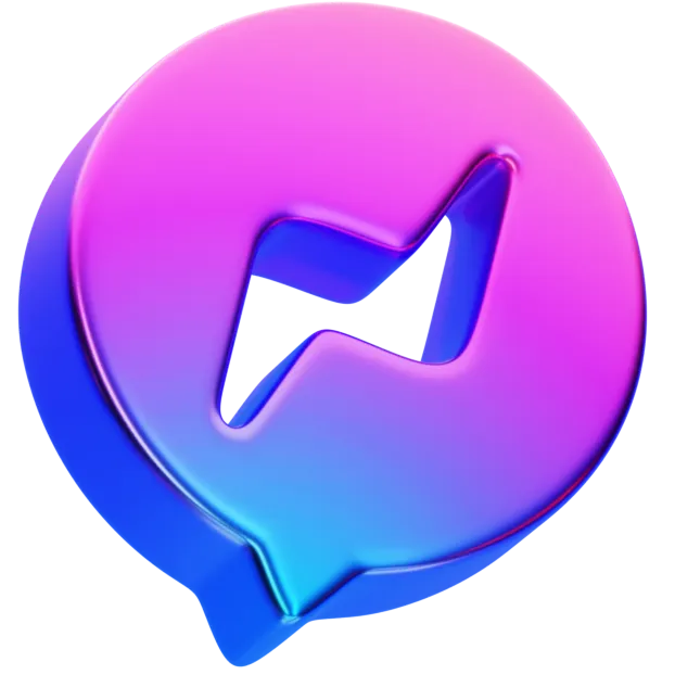 A blue and pink letter with a white background.
