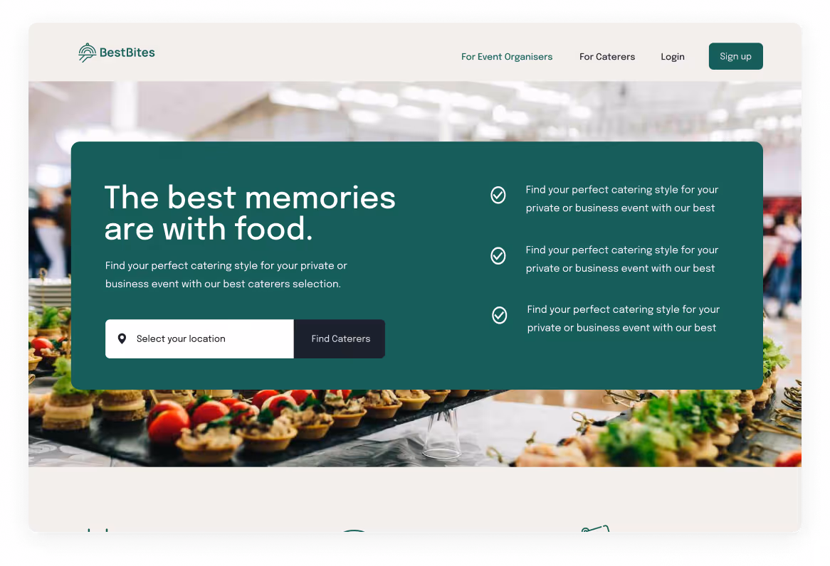 Webflow Projekt Bild Best Bites