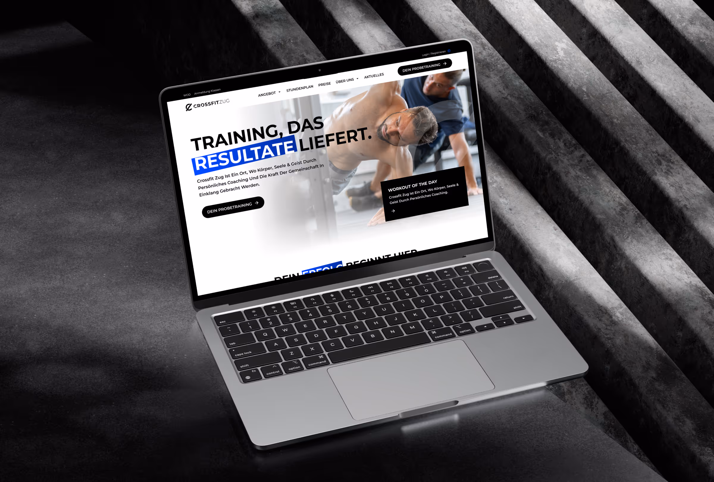 Webflow Projekt CrossFit Zug