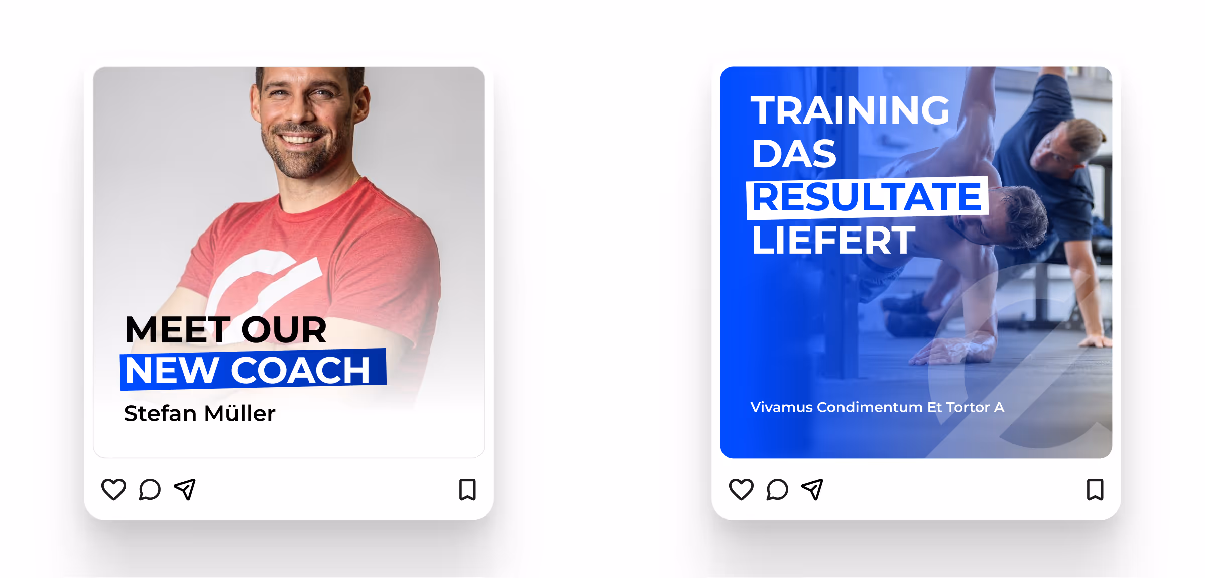 Social Media Posts für Projekt CrossFit Zug