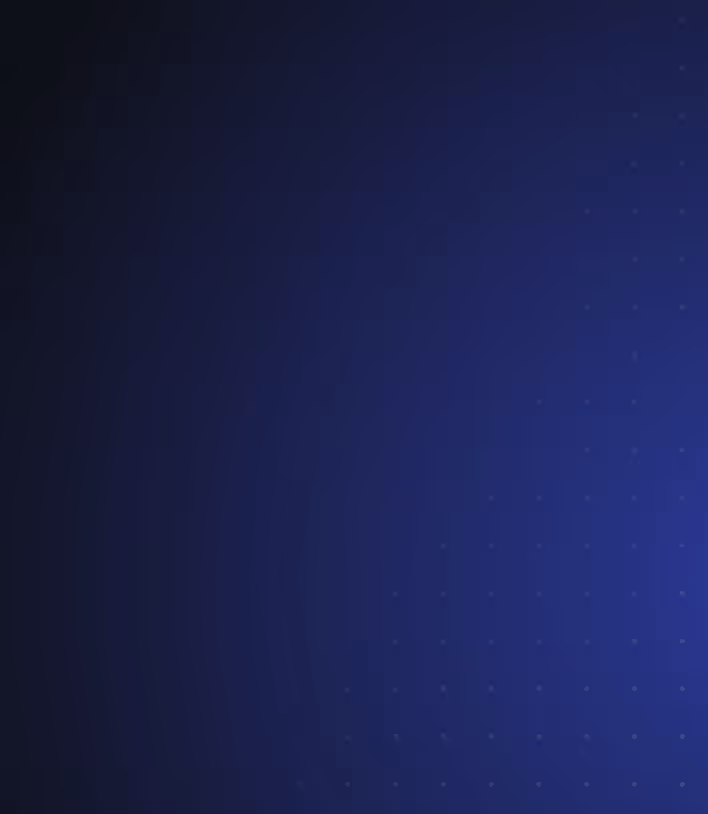 Dunkelblauer bis schwarzer Hintergrund mit dezenten Punkten in einem sich ausbreitenden Muster.