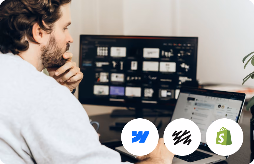 Entwickler von Bloq Labs mit Webflow, Shopify und Custom Stack