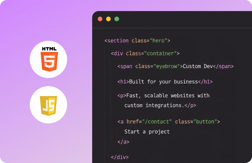 Code-Editor mit HTML und JavaScript bei Bloq Labs