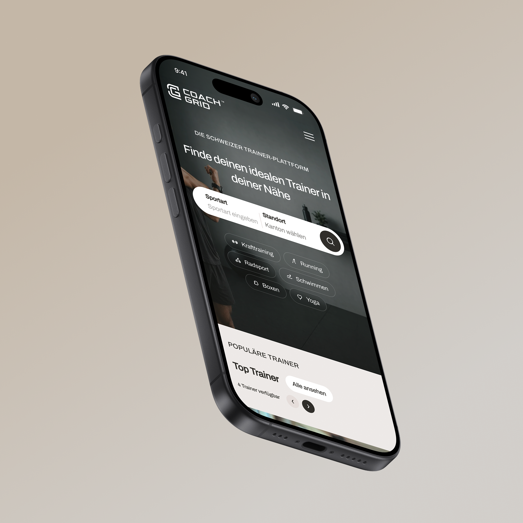 CoachGrid Portfolio Bild