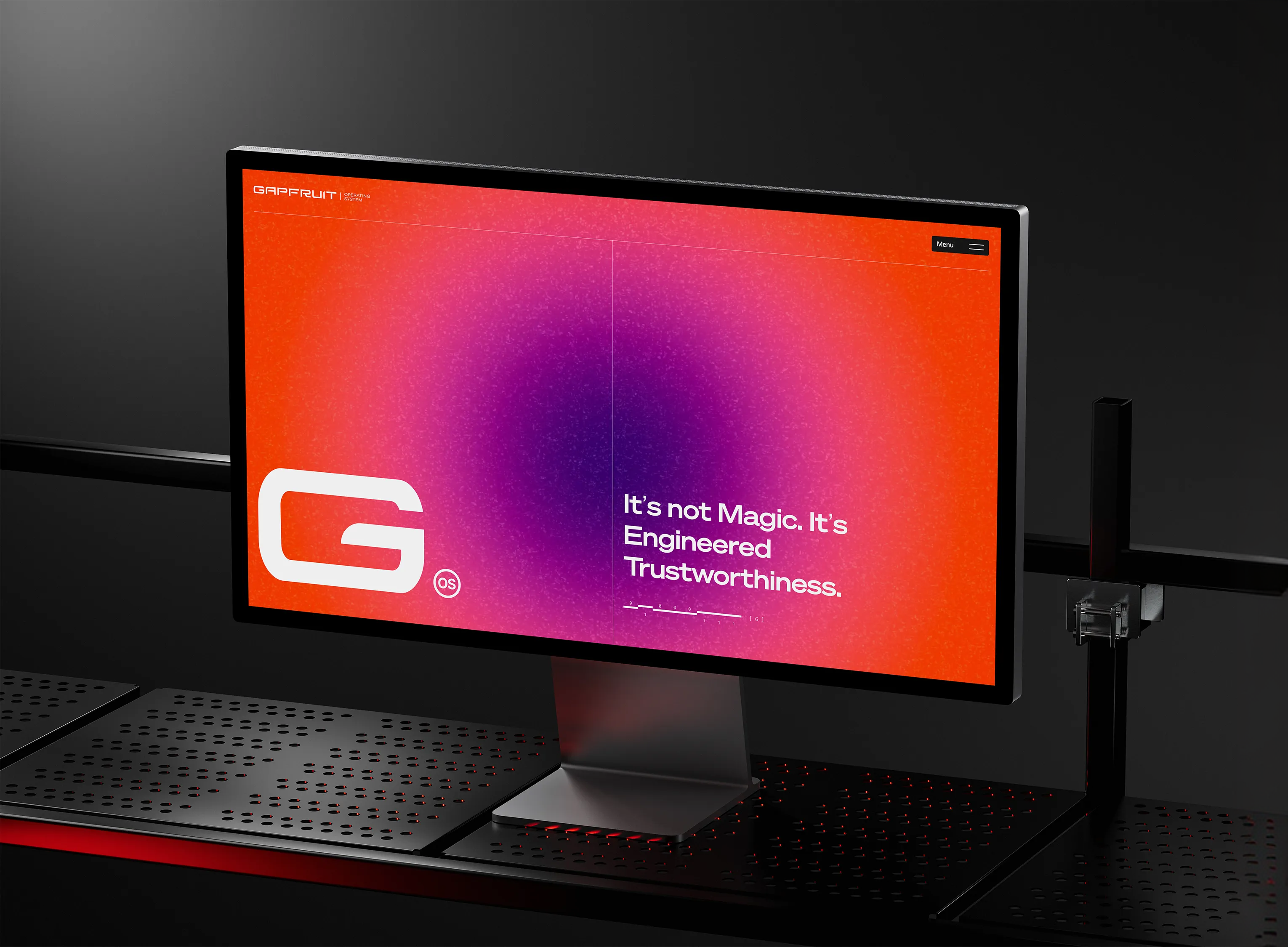 Gapfruit Website auf einem Desktop-Bildschirm