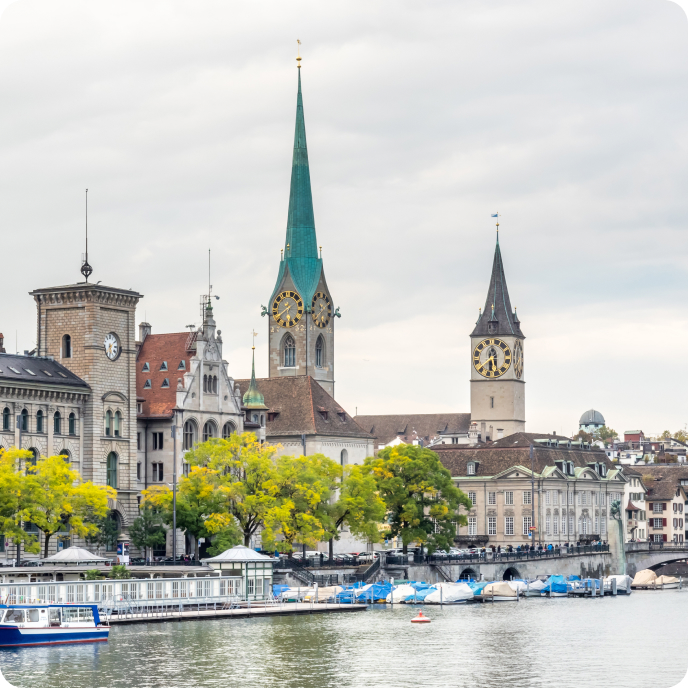 Stadtansicht zum Standort Zürich von Bloq Labs