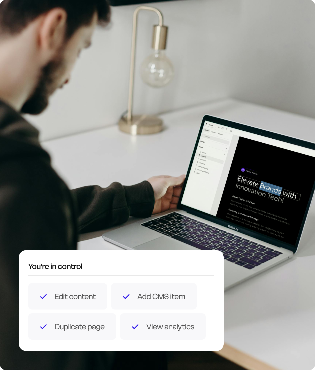 Framer CMS – Inhalte direkt auf der Seite ändern