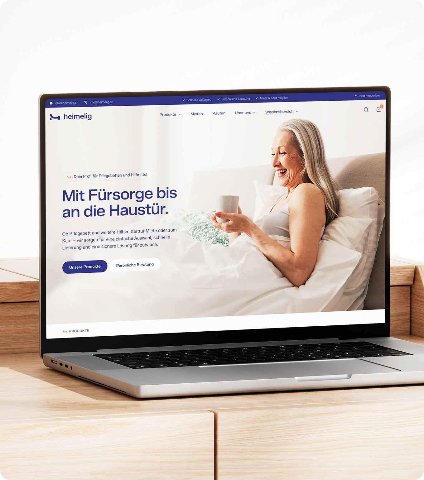 Shopify Agentur Bloq Labs – Custom Shopify Store auf Laptop