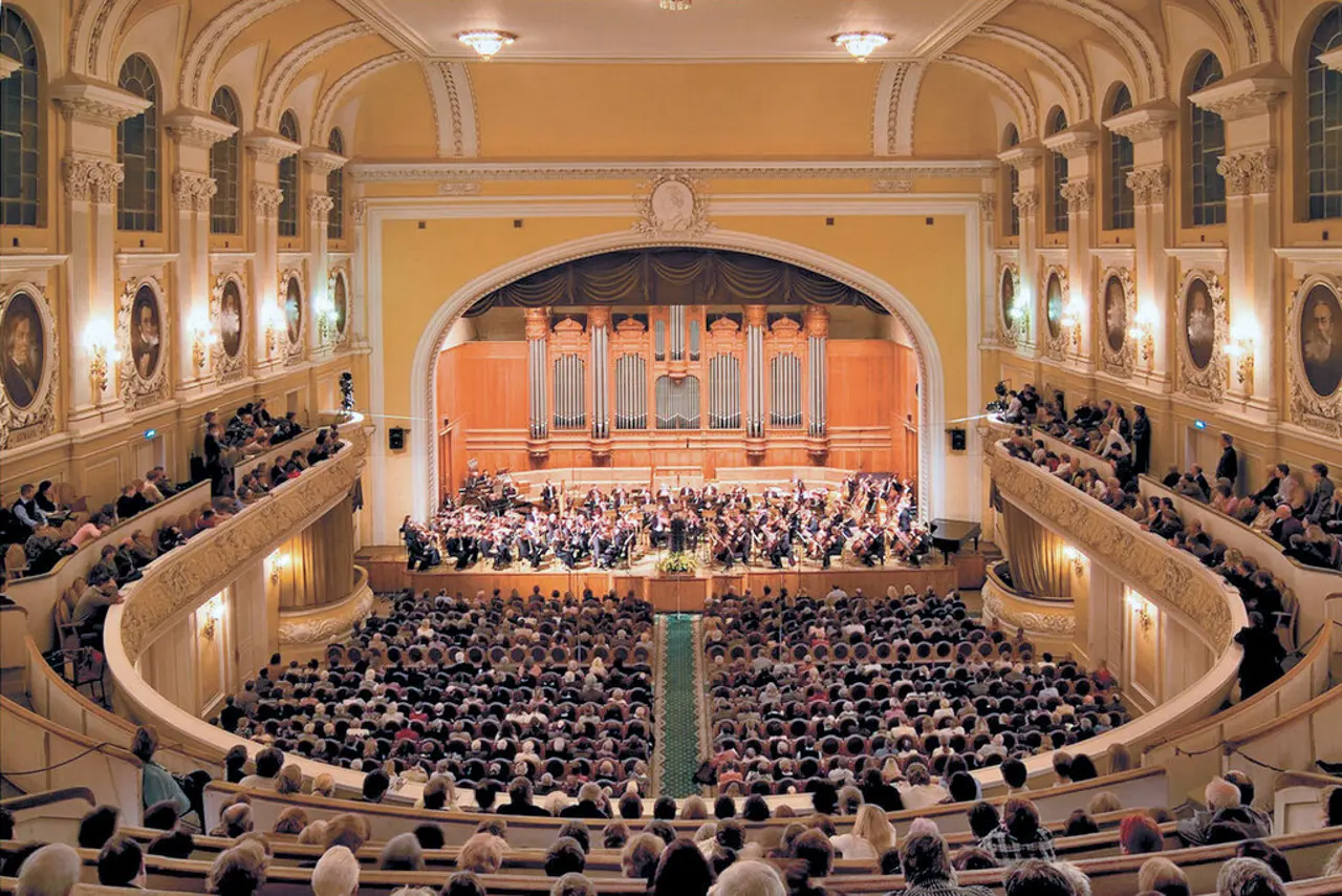 Sala de concertos do Conservatório Estatal de Moscou P. I. Tchaikovsky.
