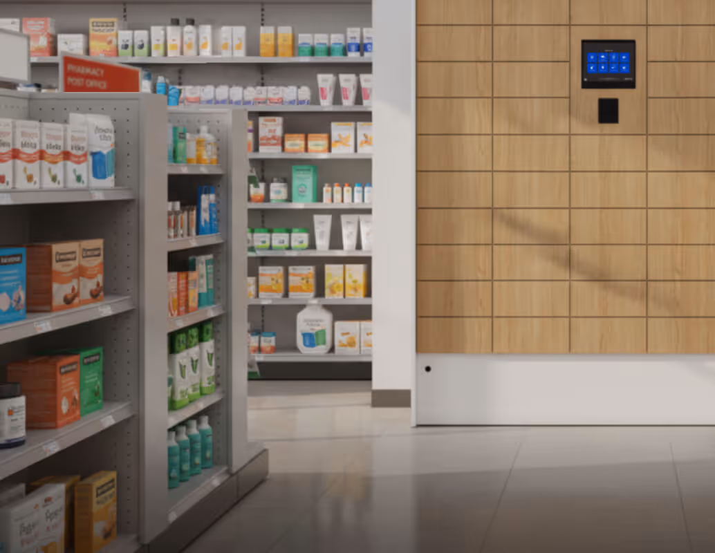 Smart locker in a pharmacy